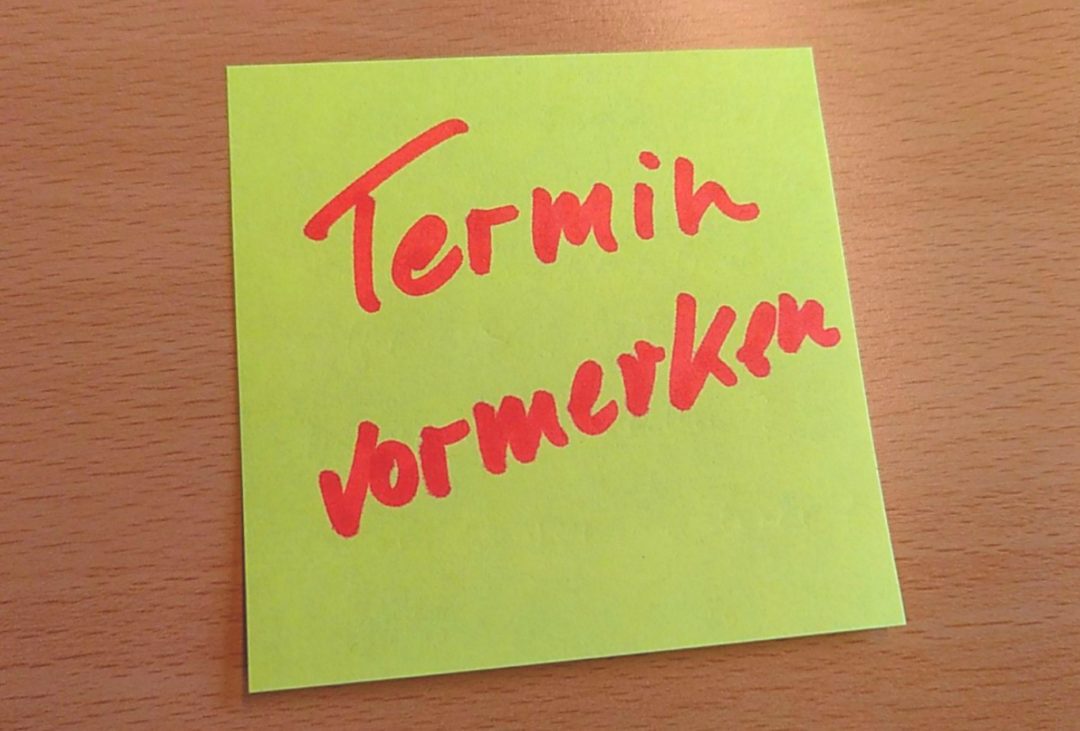 Bild: Termin vormerken